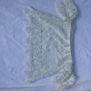La Hearts Tops - Pacsun white lace crop top size small La Hearts Tops - Pacsun white lace crop top size small